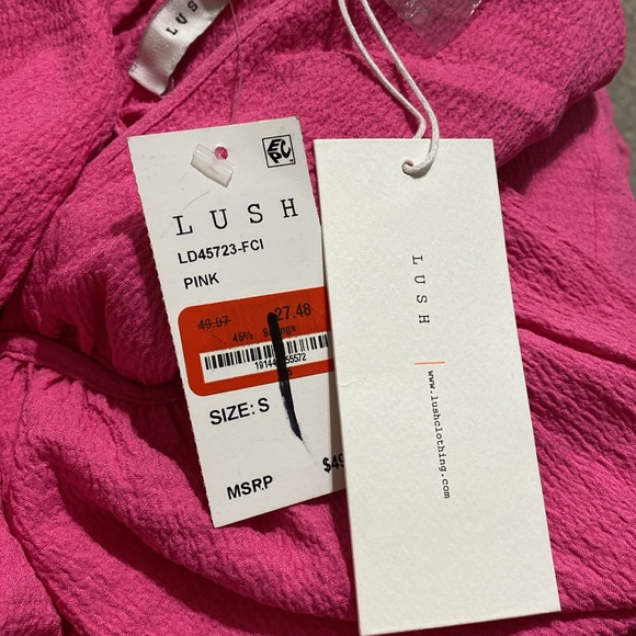 NWT Lush Beautiful Pink Maxi Dress with Cutouts Size S - Picture 14 of 14